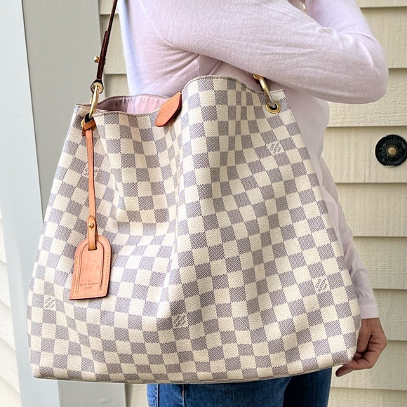 Louis Vuitton Graceful MM - Lv Damier Azur Shoulder Bag